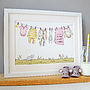 Personalised Welcome To The World Pink New Baby Print, thumbnail 2 of 12