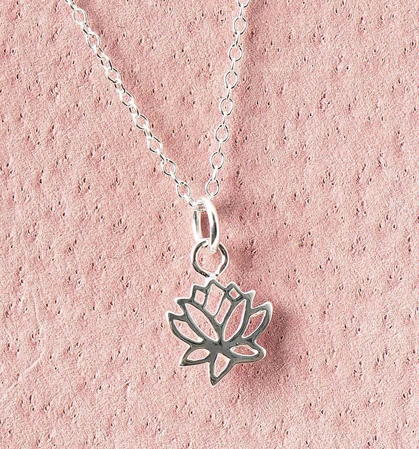 'life is a journey…' lotus flower necklace by grace & valour ...