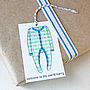 Personalised New Baby Blue Gift Tag, thumbnail 1 of 9