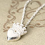 Claddagh Sterling Silver Heart Necklace, thumbnail 4 of 11