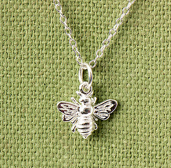 Bee Dainty Sterling Silver Necklace, 4 of 12