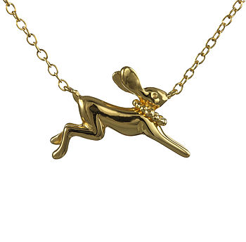Personalised Hare Necklace, 3 of 7