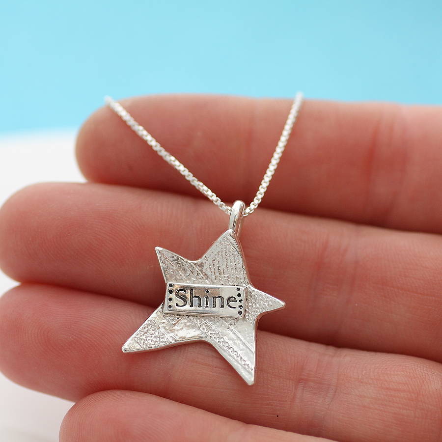 Silver Star Graduation Necklace By Green River Studio ...