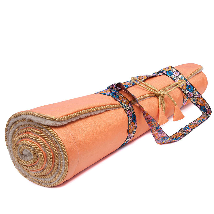 holistic silk yoga rug mat by holistic silk