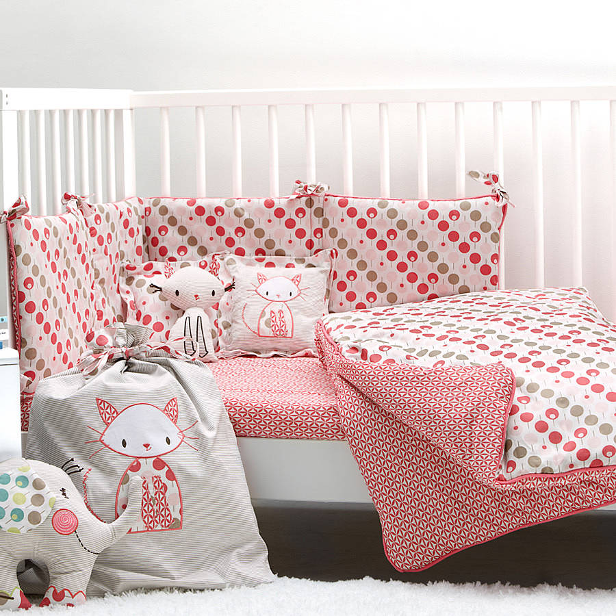 Cot Bedding Set For Girls By Ella Otto Notonthehighstreet Com