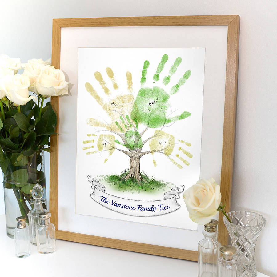 Personalised Hand Print Tree, 1 of 12