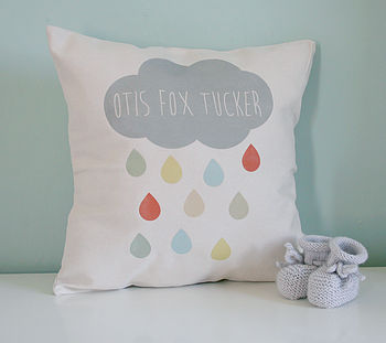 Personalised Cloud Name Cushion, 2 of 2