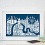 London Music Screen Print, thumbnail 1 of 4