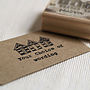 Beach Huts Personalised Rubber Stamp, thumbnail 2 of 3