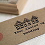 Beach Huts Personalised Rubber Stamp, thumbnail 3 of 3