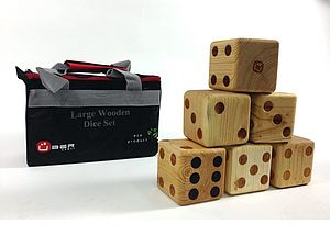 Large Wooden Dice By Uber Games