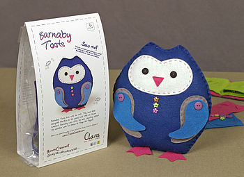 Barnaby Toots Owl Felt Sewing Kit, 2 of 4