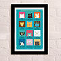 Cat Astrology Personalised Print, thumbnail 3 of 4
