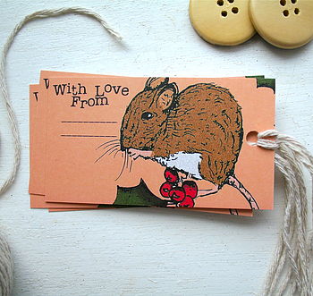 Woodland Mouse Christmas Tags, 2 of 5