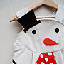 Snowman Girls Dress, thumbnail 3 of 3