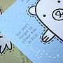 Polar Bear Finger Puppet Christmas Card, thumbnail 7 of 10