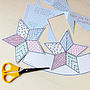 Colour In Star Tree Topper Christmas Card, thumbnail 4 of 4