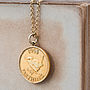 Gold Lucky Coin Necklace, thumbnail 1 of 3