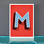 Big Circus Marquee Letter Print, thumbnail 1 of 7