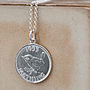 Silver Lucky Coin Necklace, thumbnail 1 of 3