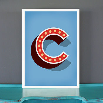 Big Circus Marquee Letter Print, 2 of 7