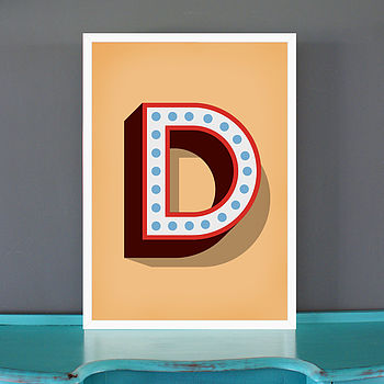 Big Circus Marquee Letter Print, 3 of 7