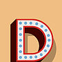 Big Circus Marquee Letter Print, thumbnail 5 of 7