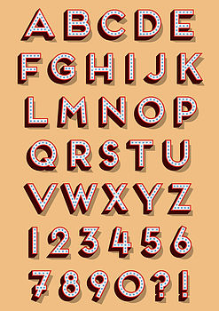 Big Circus Marquee Letter Print, 7 of 7
