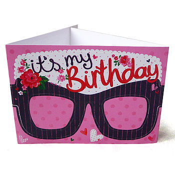 Birthday Girl Card Glasses For Her, 3 of 7