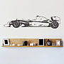 Formula One Racing Car Vinyl Wall Sticker, thumbnail 2 of 6