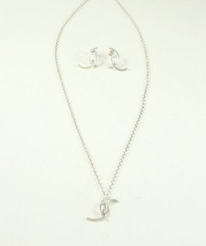 Diamond Wishbone Necklace, 2 of 3