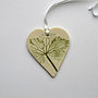 Handmade Heart Hanging Decoration With Leaves, thumbnail 2 of 3