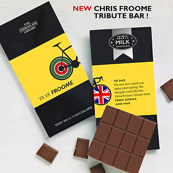 Wiggins Cycling Tribute Chocolate Bar, 6 of 7