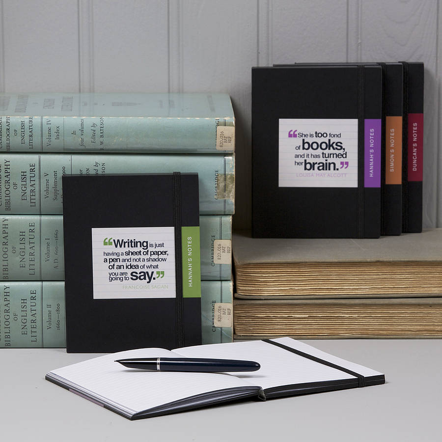Personalised Notebook For Book Lover By Quirky Chocolate
