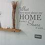 What I Love Most About My Home Wall Sticker, thumbnail 3 of 5