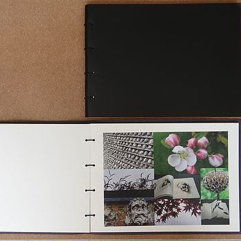 A4 Leather Photo Album And Sketchbook, 4 of 12