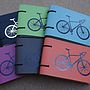 Leather Bicycle Pocket Notebook, thumbnail 4 of 5