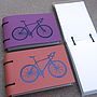 Leather Bicycle Pocket Notebook, thumbnail 5 of 5