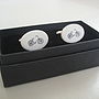 Ceramic Bicycle Cufflinks, thumbnail 3 of 3