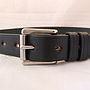 Handmade Alpha English Leather Belt, thumbnail 3 of 7
