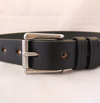 Handmade Alpha English Leather Belt, 3 of 7