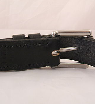 Handmade Alpha English Leather Belt, 4 of 7