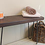Industrial Wood And Steel Bench, thumbnail 1 of 8