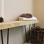 Industrial Wood And Steel Bench, thumbnail 6 of 8