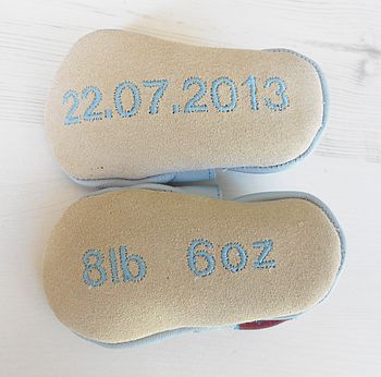 Personalised Prince Baby Shoes, 5 of 9