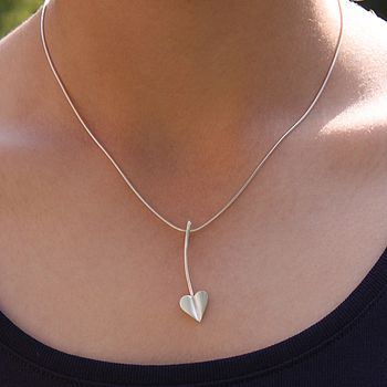 'Love Grows' Sterling Silver Heart Necklace, 4 of 5