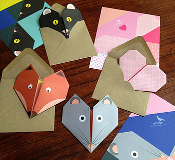 Origami Notepaper Set : Apple By Lollipop Designs | notonthehighstreet.com