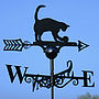 Cat Playing With Ball Weathervane Made In Britain, thumbnail 1 of 2