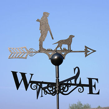 Labrador Or Man And Dog Weathervane Made In Britain, 2 of 3