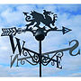 Welsh Dragon Steel Weathervane Made In Britain, thumbnail 1 of 2